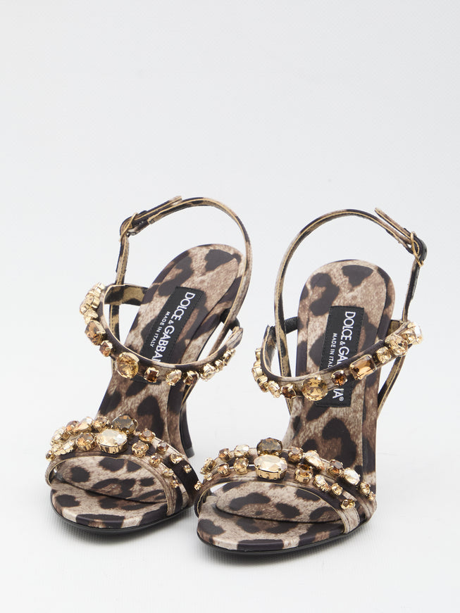 Dolce & Gabbana Animal Print Sandals