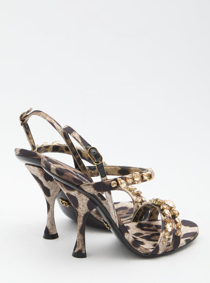 Dolce & Gabbana Animal Print Sandals