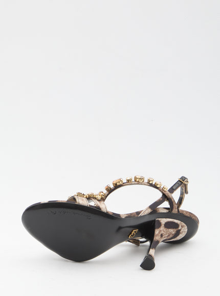Dolce & Gabbana Animal Print Sandals