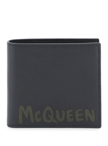 Alexander Mcqueen graffiti bi-fold wallet