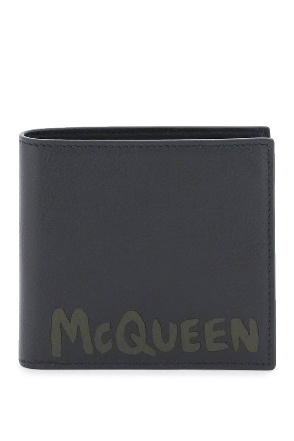 Alexander Mcqueen graffiti bi-fold wallet