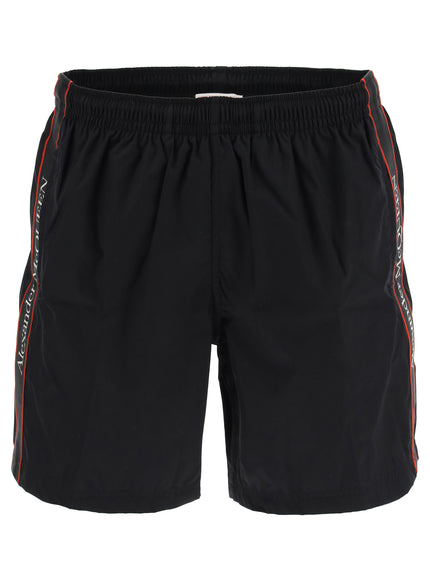 Alexander Mcqueen swimtrunks with logo selvedge