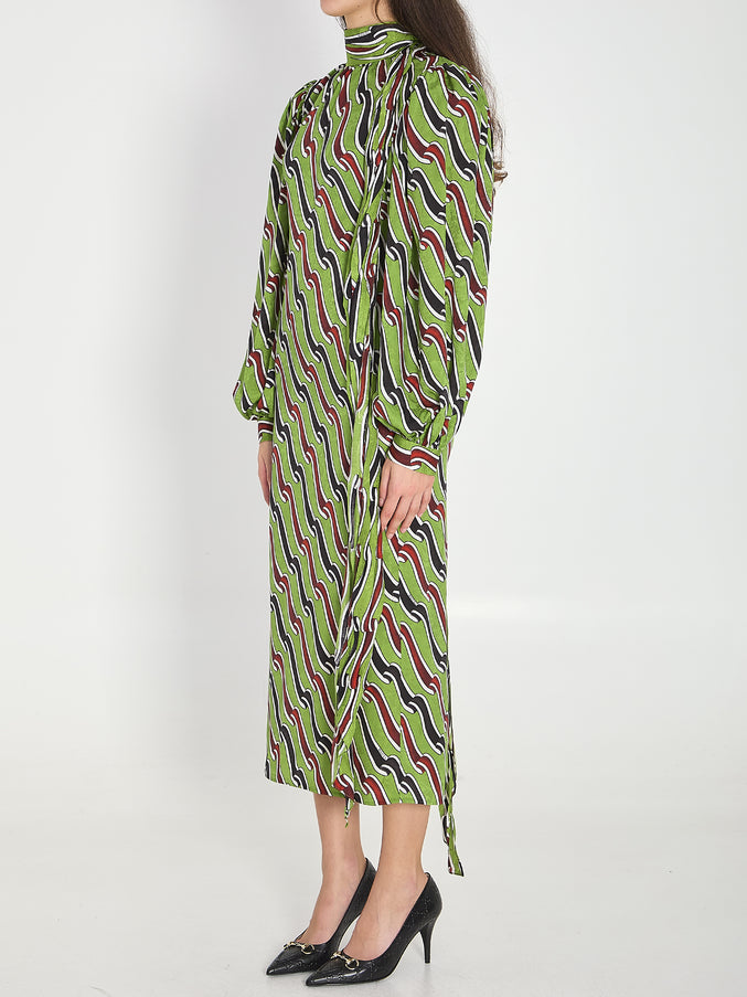 Gucci Printed Silk Dress