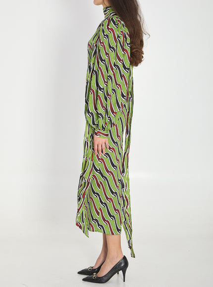 Gucci Printed Silk Dress