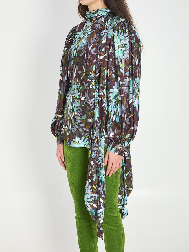 Gucci Printed Silk Twill Shirt