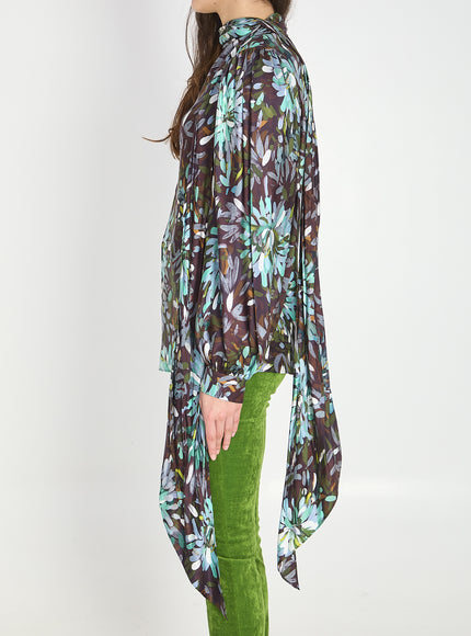 Gucci Printed Silk Twill Shirt