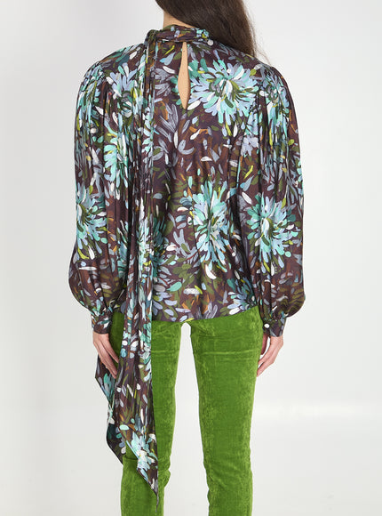 Gucci Printed Silk Twill Shirt