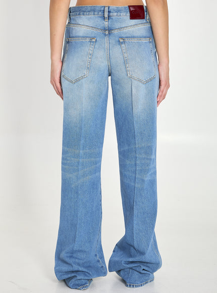 Gucci Cotton Denim Flare Pants