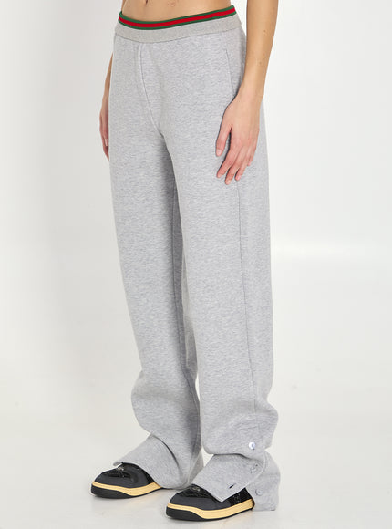 Gucci Web Cotton Jersey Leisure Pants