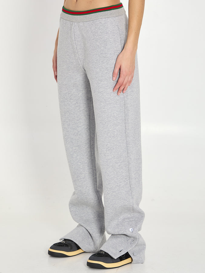 Gucci Web Cotton Jersey Leisure Pants