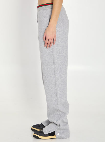 Gucci Web Cotton Jersey Leisure Pants