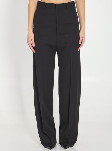 Balenciaga Tailored Wool Trousers Black