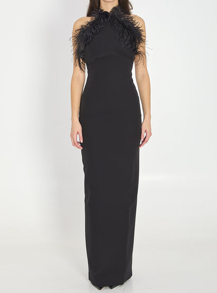 The Attico Black Maxi Dress Black