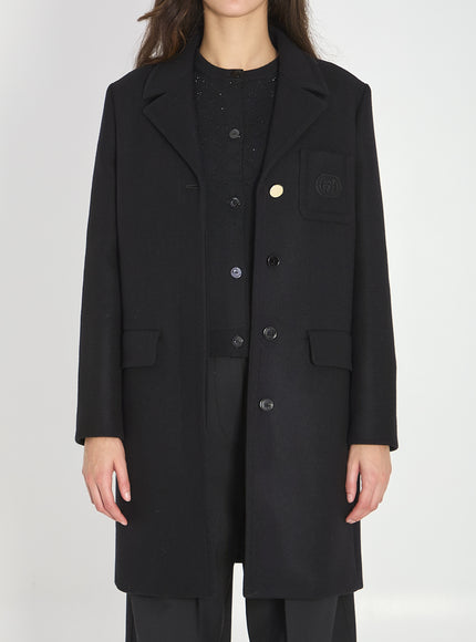 Gucci Batavia Wool Coat Black