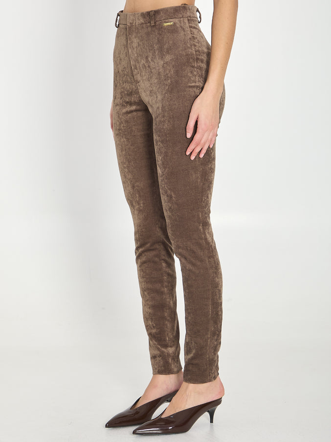 Gucci Stretch Velvet Leggings