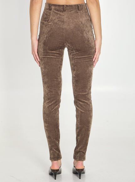 Gucci Stretch Velvet Leggings