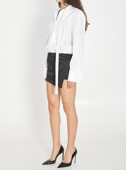 The Attico White And Black Mini Dress