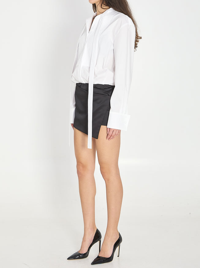 The Attico White And Black Mini Dress