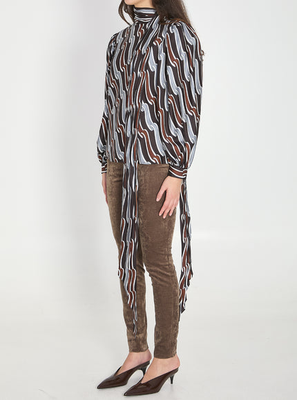 Gucci Printed Silk Twill Shirt