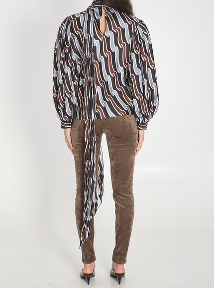 Gucci Printed Silk Twill Shirt