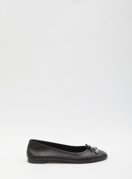 Balenciaga City Up Ballet Flats Black