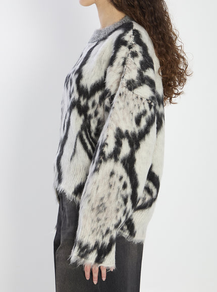 The Attico Python-print Sweater