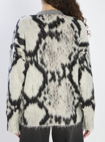 The Attico Python-print Sweater