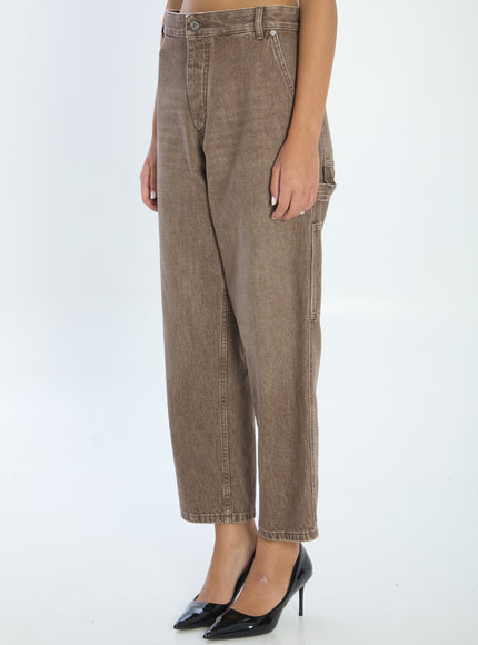 Bottega Veneta Brown Cargo Jeans