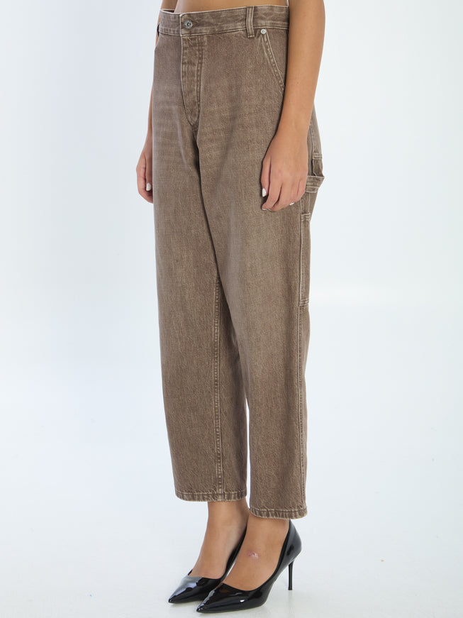 Bottega Veneta Brown Cargo Jeans