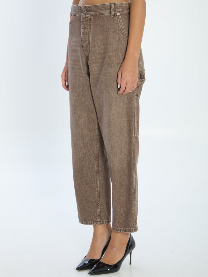 Bottega Veneta Brown Cargo Jeans