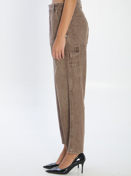 Bottega Veneta Brown Cargo Jeans