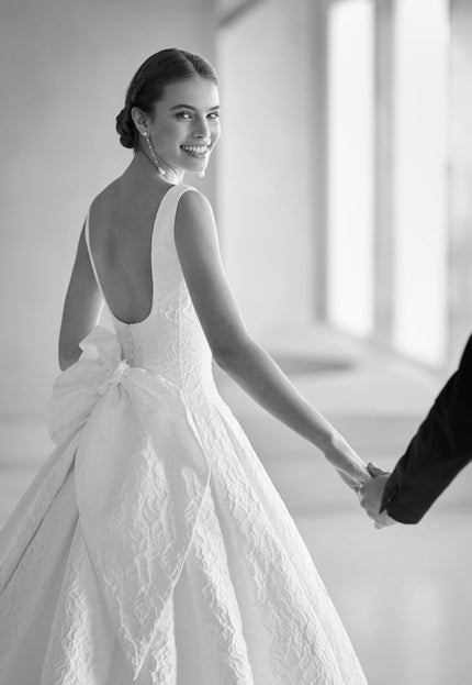 Rosa Clará Couture Bames Brocade Two-Piece Wedding Dress