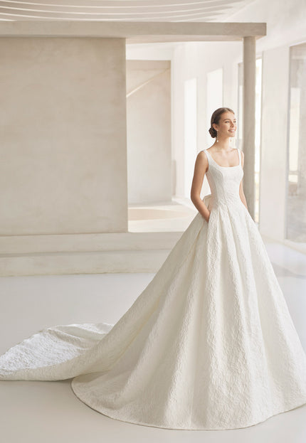 Rosa Clará Couture Bames Brocade Two-Piece Wedding Dress