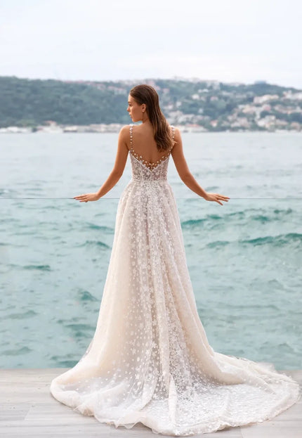Surama Floral Tulle Bridal Gown