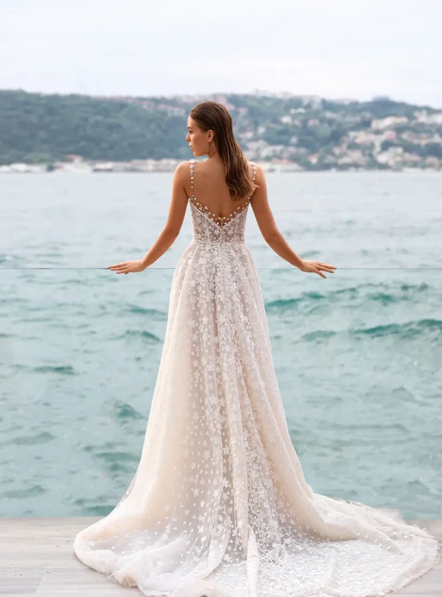 Surama Floral Tulle Bridal Gown