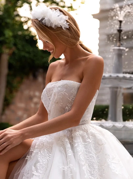 Panakeia – Strapless Sweetheart Ballgown Wedding Dress