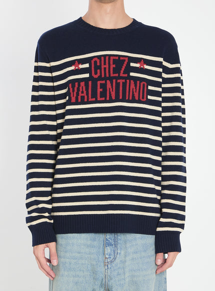 Valentino Garavani Chez Valentino Sweater Blue