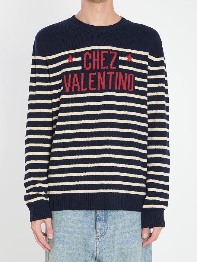 Valentino Garavani Chez Valentino Sweater Blue