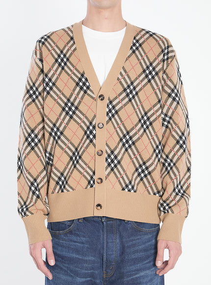 Burberry Wool-blend Cardigan Beige