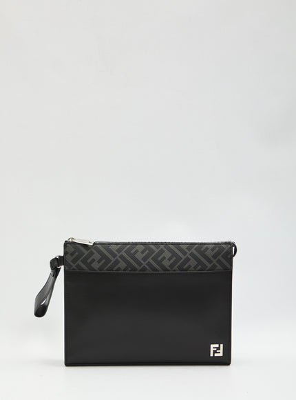 Fendi Squared Ff Cllutch QT Black