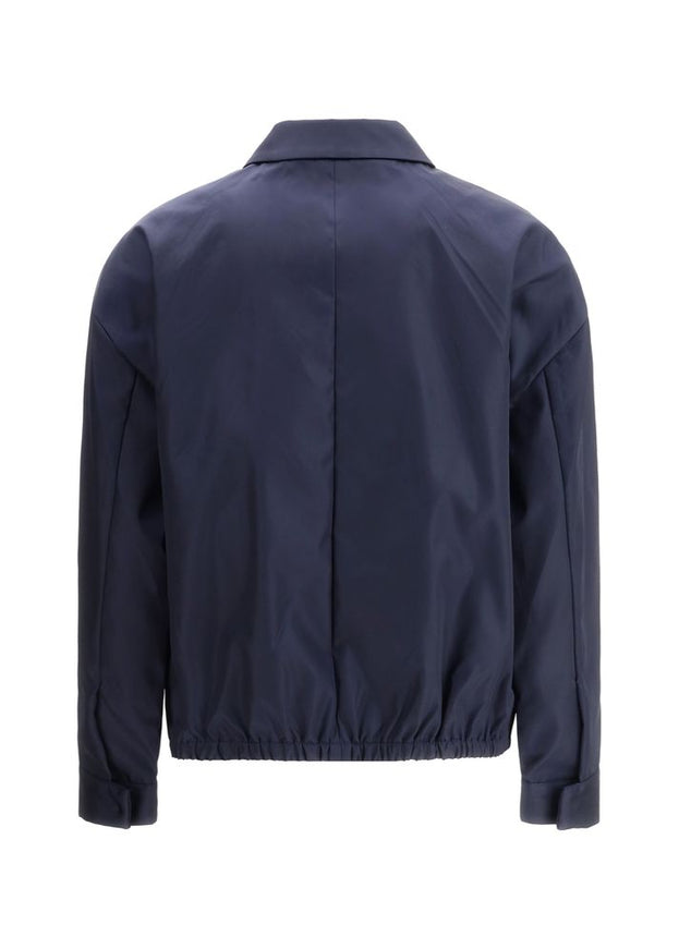 Prada Nylon Jacket In Navy Blue