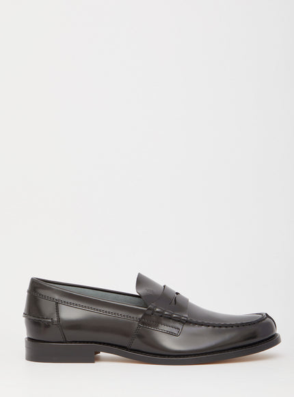 Tod's Black Leather Loafers Black