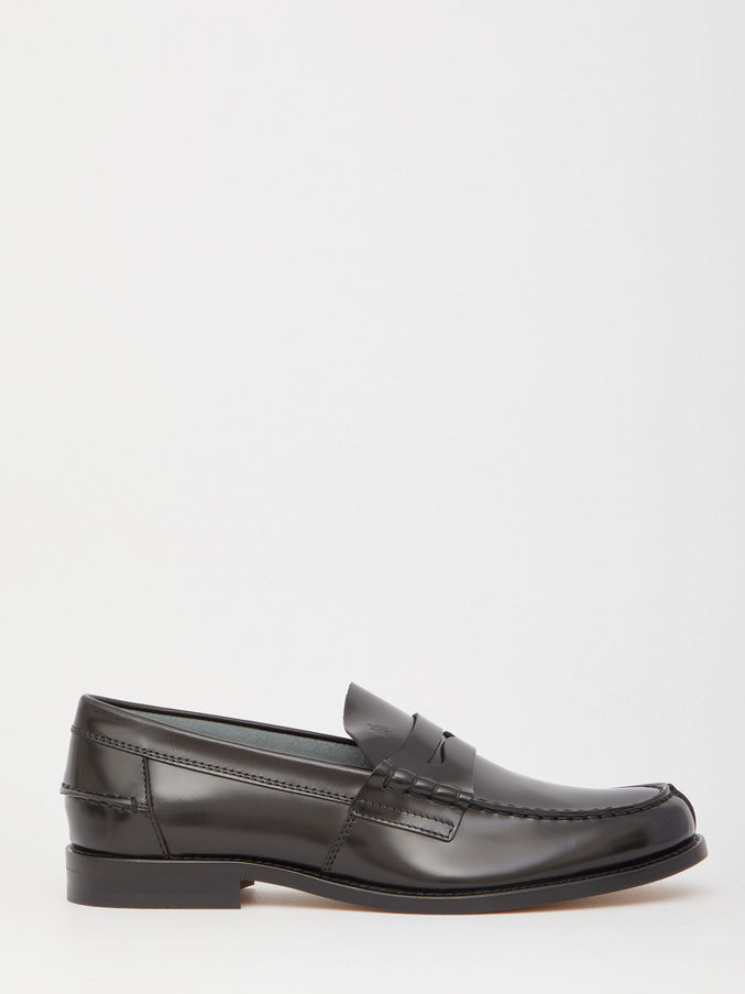 Tod's Black Leather Loafers Black