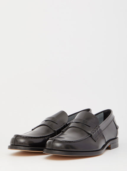 Tod's Black Leather Loafers