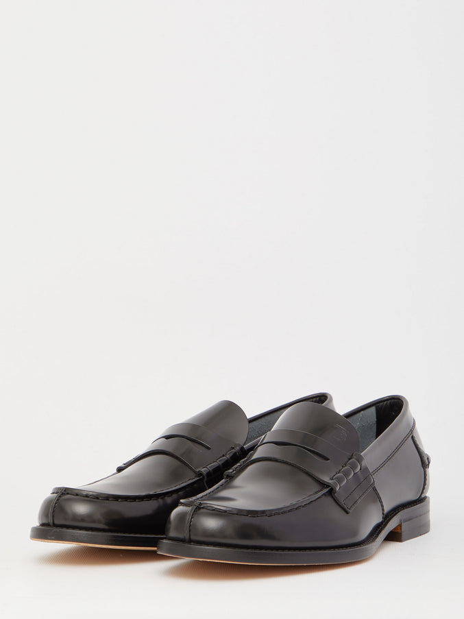 Tod's Black Leather Loafers