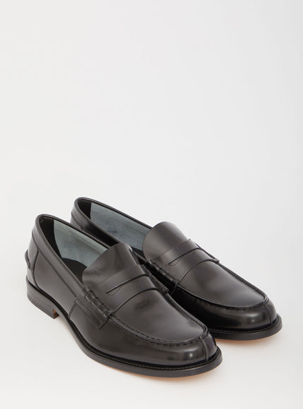 Tod's Black Leather Loafers