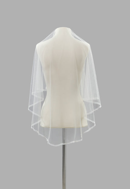 Rosa Clará Couture Soft Tulle Veil with Lace Trim