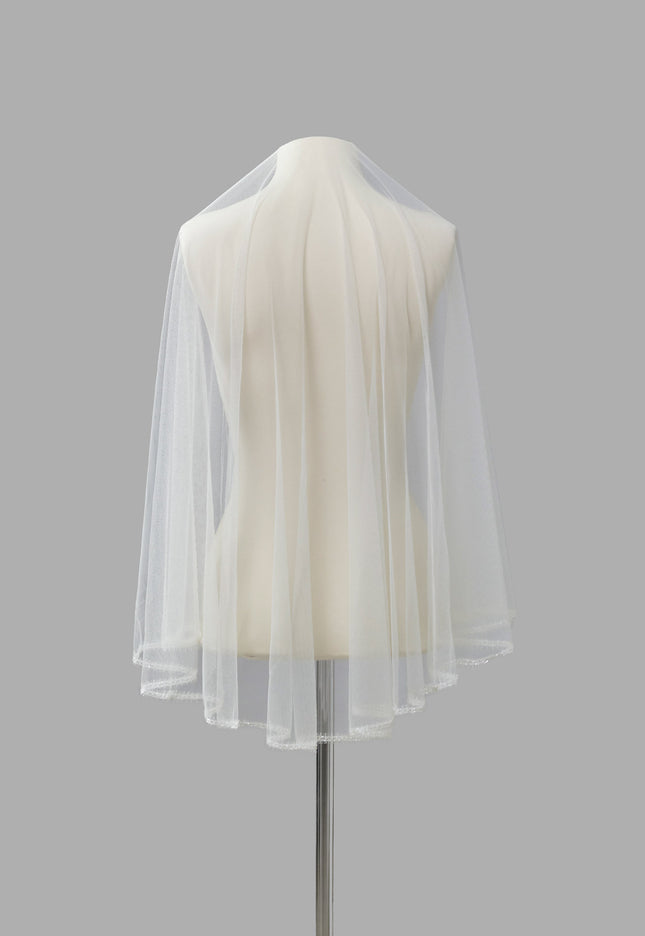 Rosa Clará Couture Soft Tulle Veil with Lace Trim