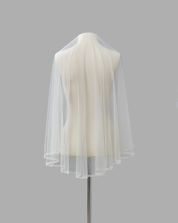 Rosa Clará Couture Soft Tulle Veil with Lace Trim