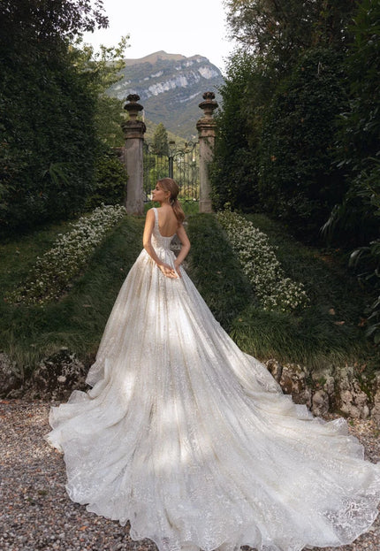 Allegra - Radiance V-Neck Beaded Wedding Gown